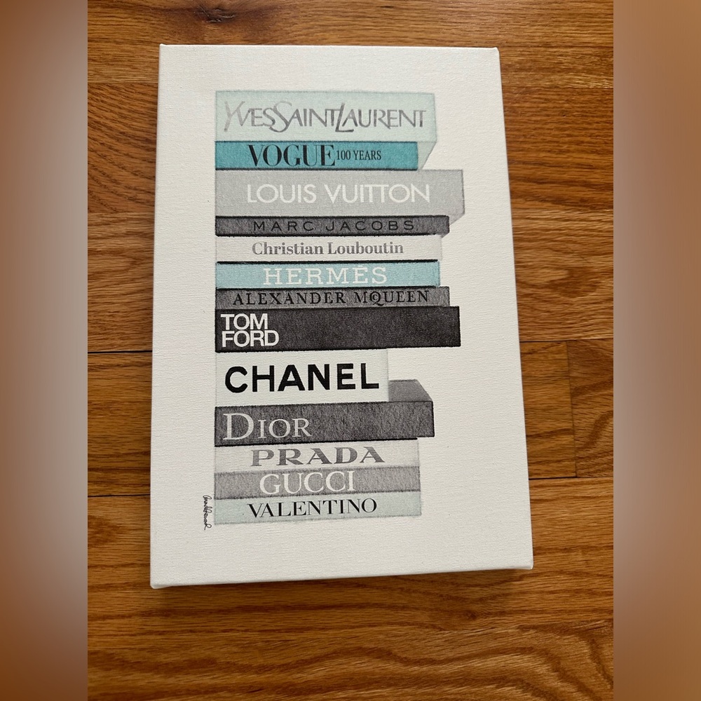 8X12 Canvas Art Stack of Books